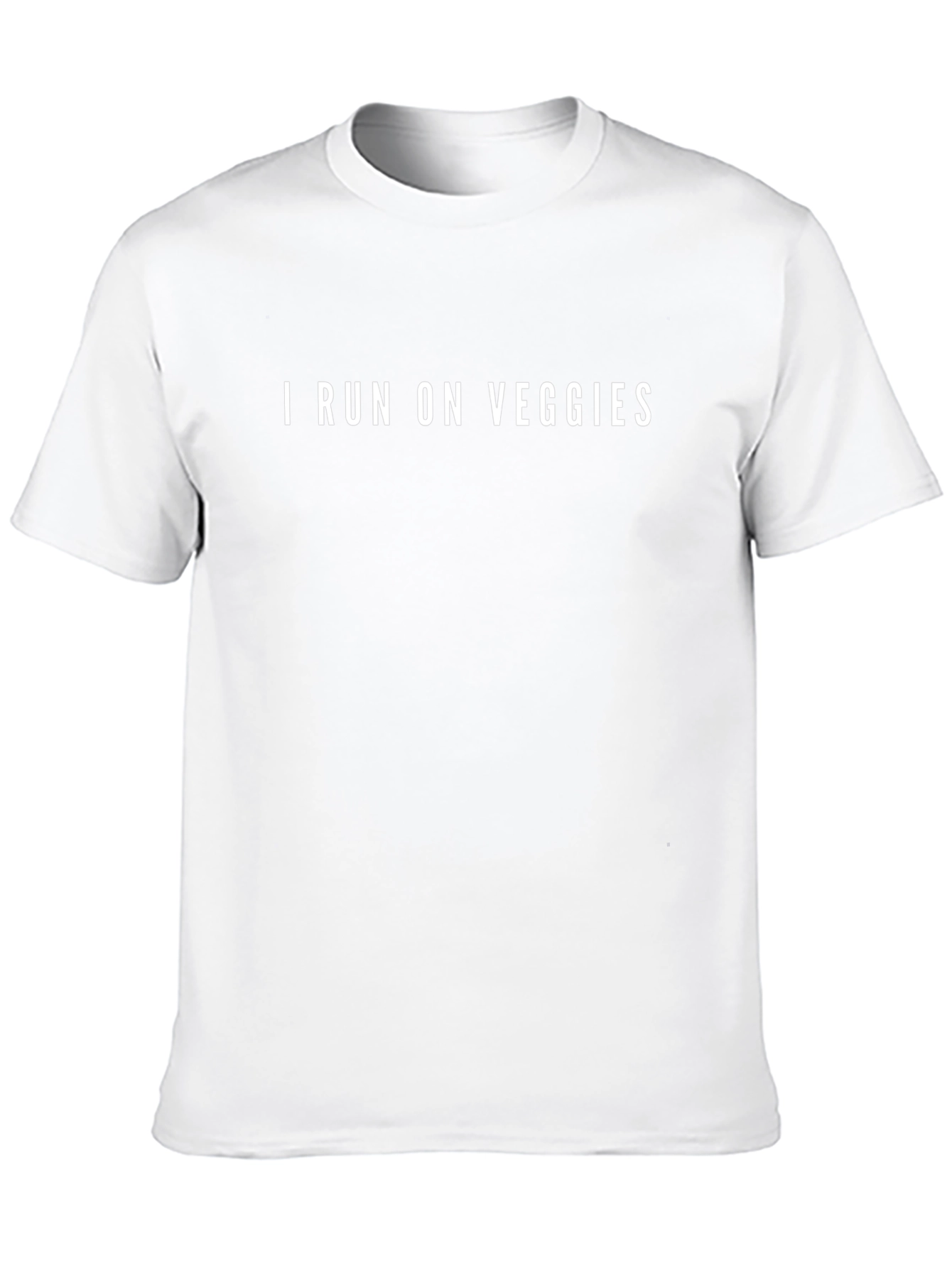 I Run on Veggies Graphic Tee - Black