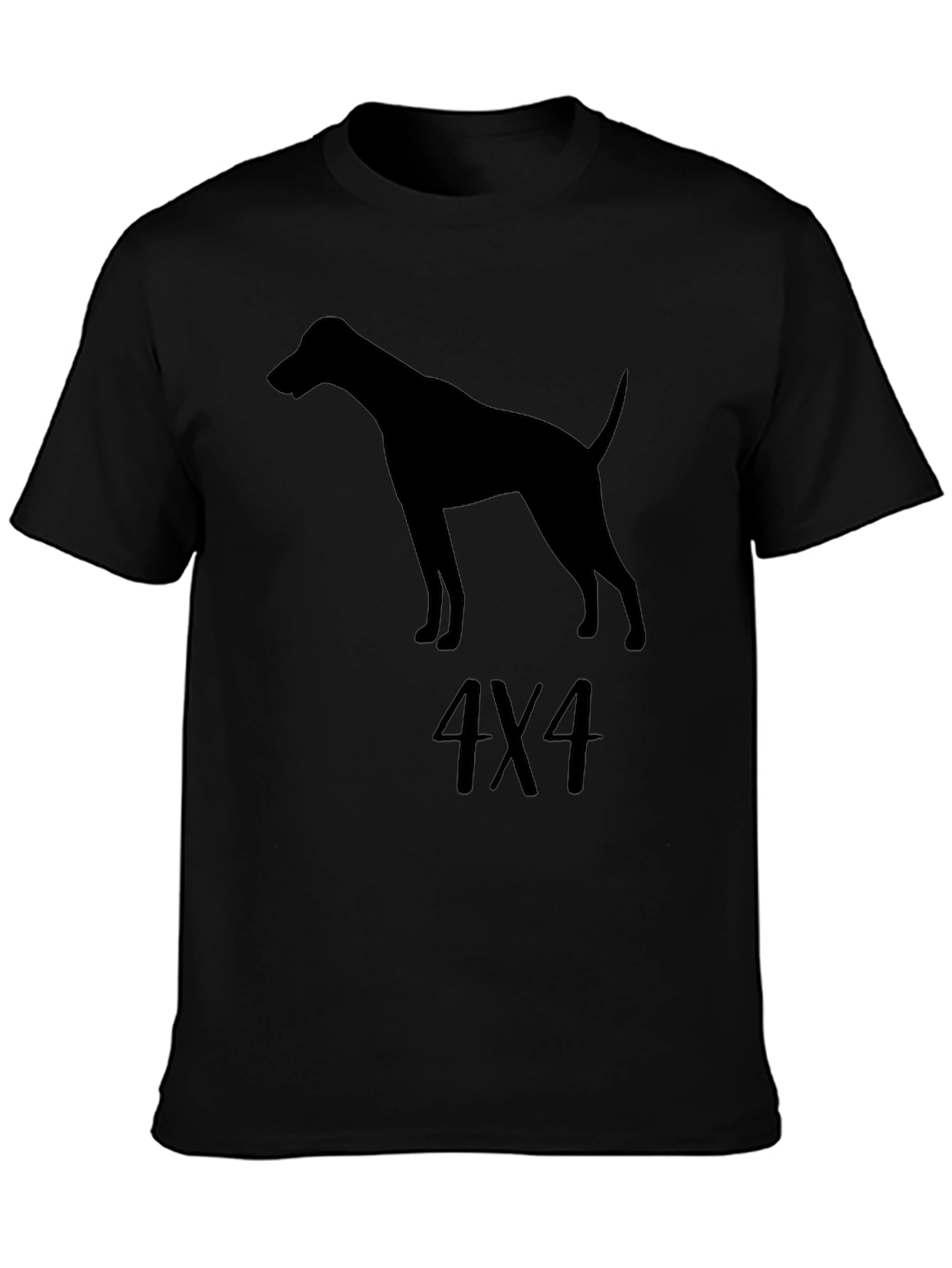 Dog 4X4 Graphic Tee - Stylish Mens Black T-Shirt