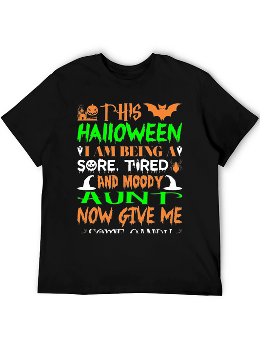 Halloween Aunt T-Shirt: Sore Tired & Moody
