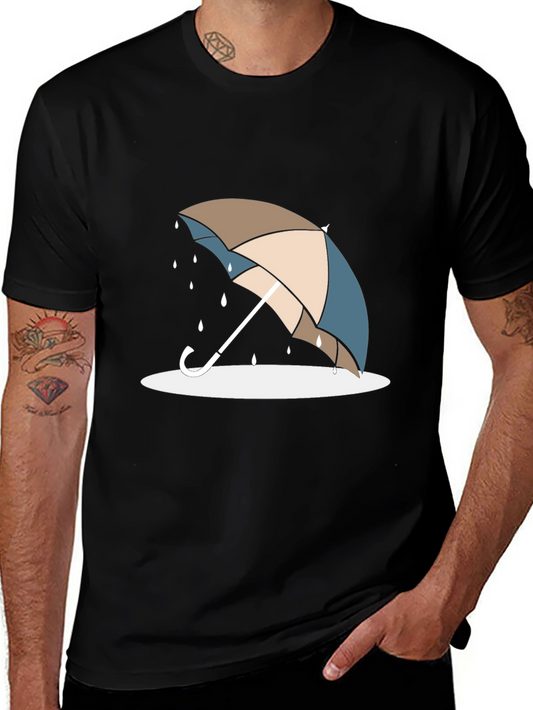 Umbrella Graphic Tee - Stylish Rain Protection
