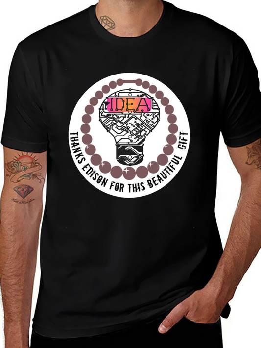 Idea Bulb Graphic Tee - Thanks Edison!