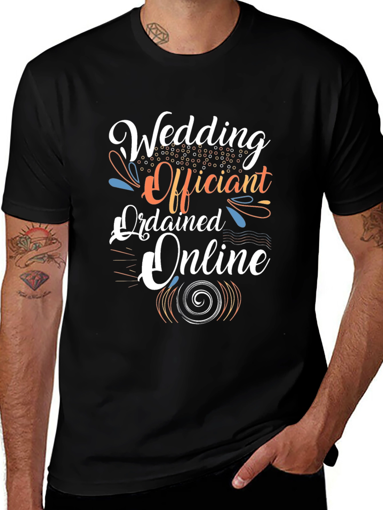 Wedding Officiant T-Shirt - Ordained Online