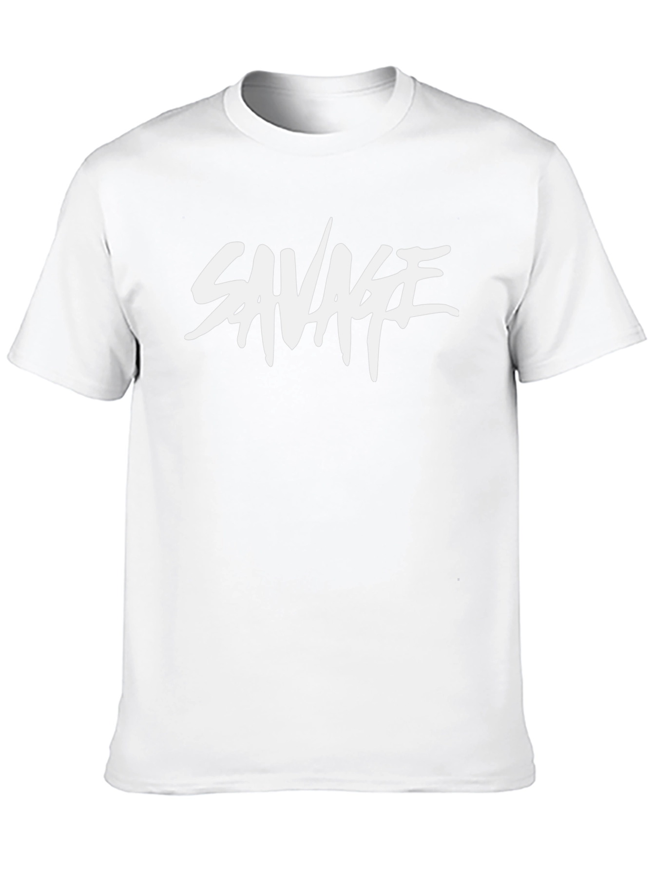 Savage Graphic Print Black T-Shirt for Men