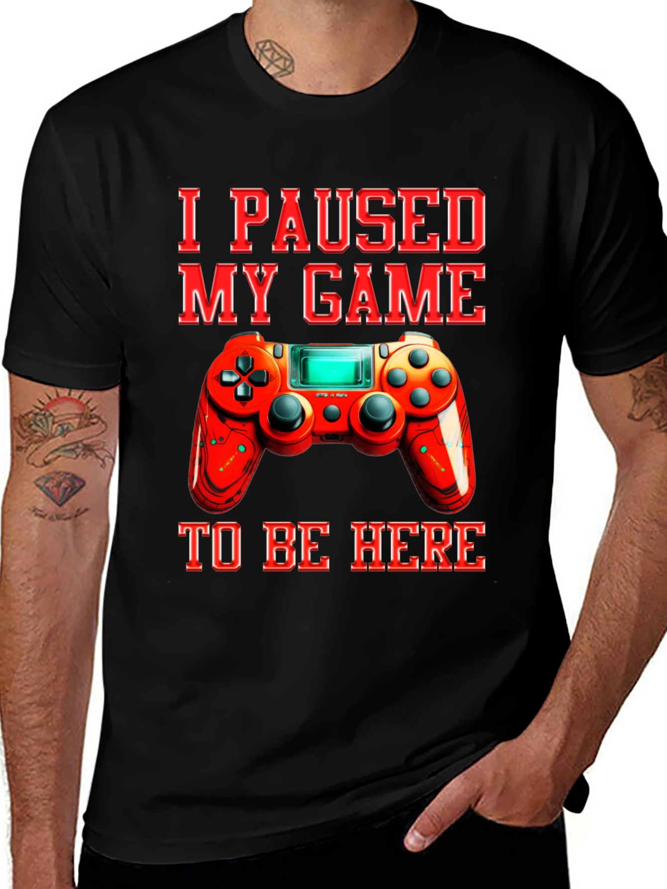 I Paused My Game to Be Here Graphic Tee