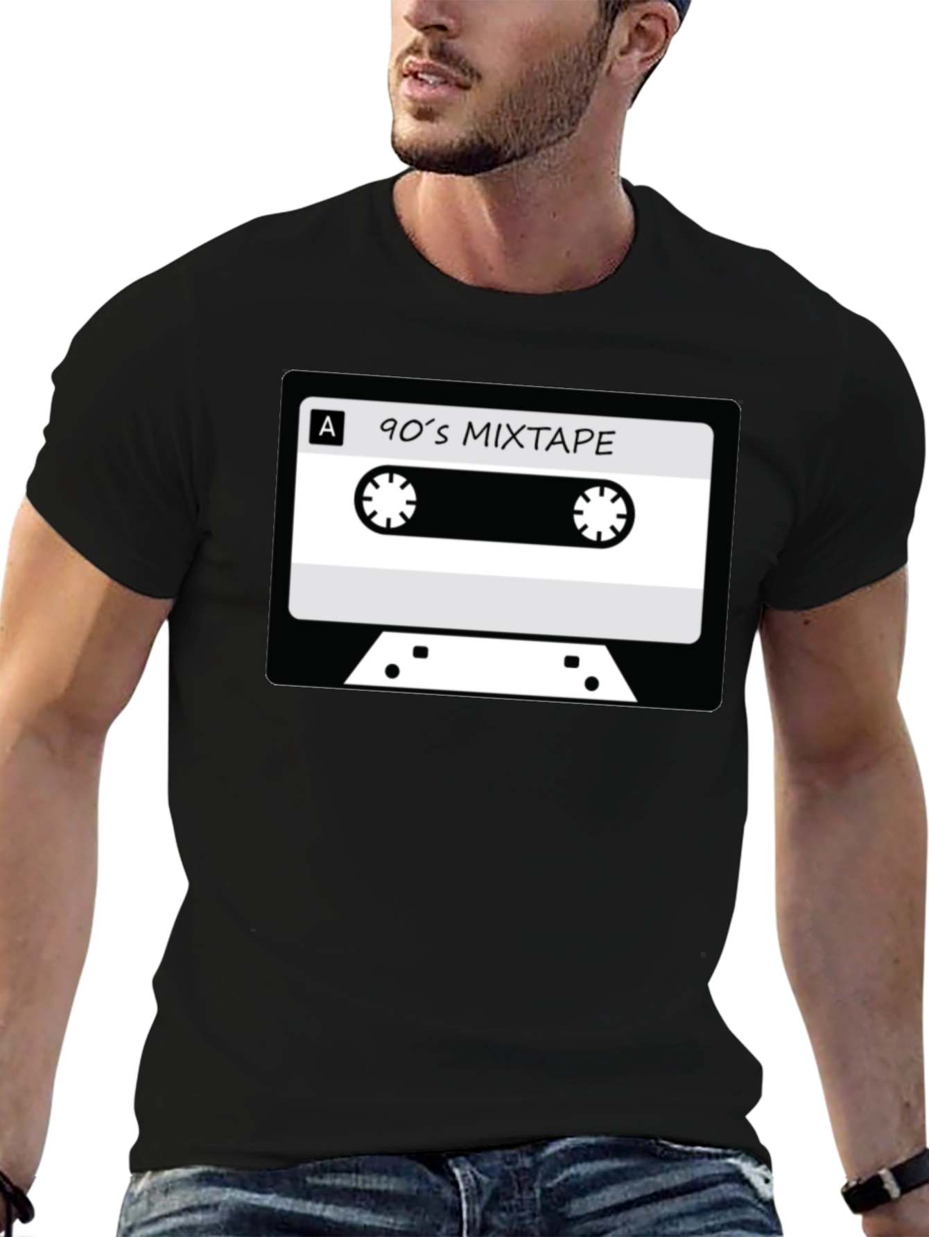 90s Mixtape Graphic Tee - Retro Cassette T-Shirt