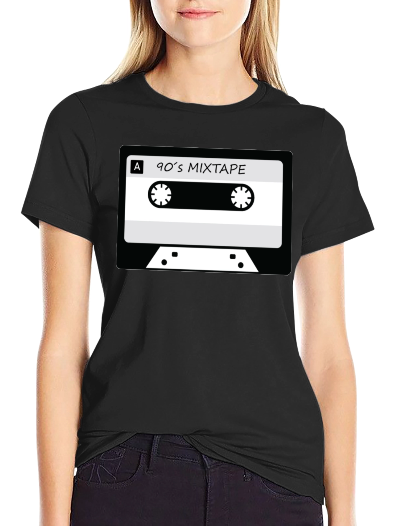 90s Mixtape Graphic Tee - Retro Cassette T-Shirt