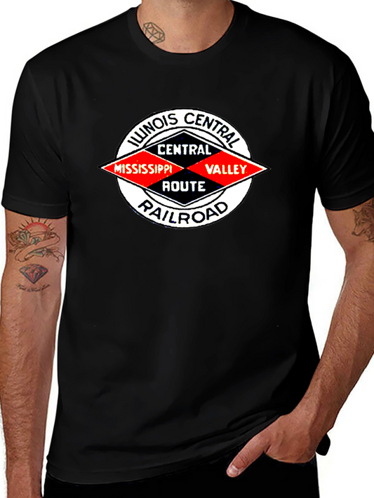 Illinois Central Railroad T-Shirt Vintage