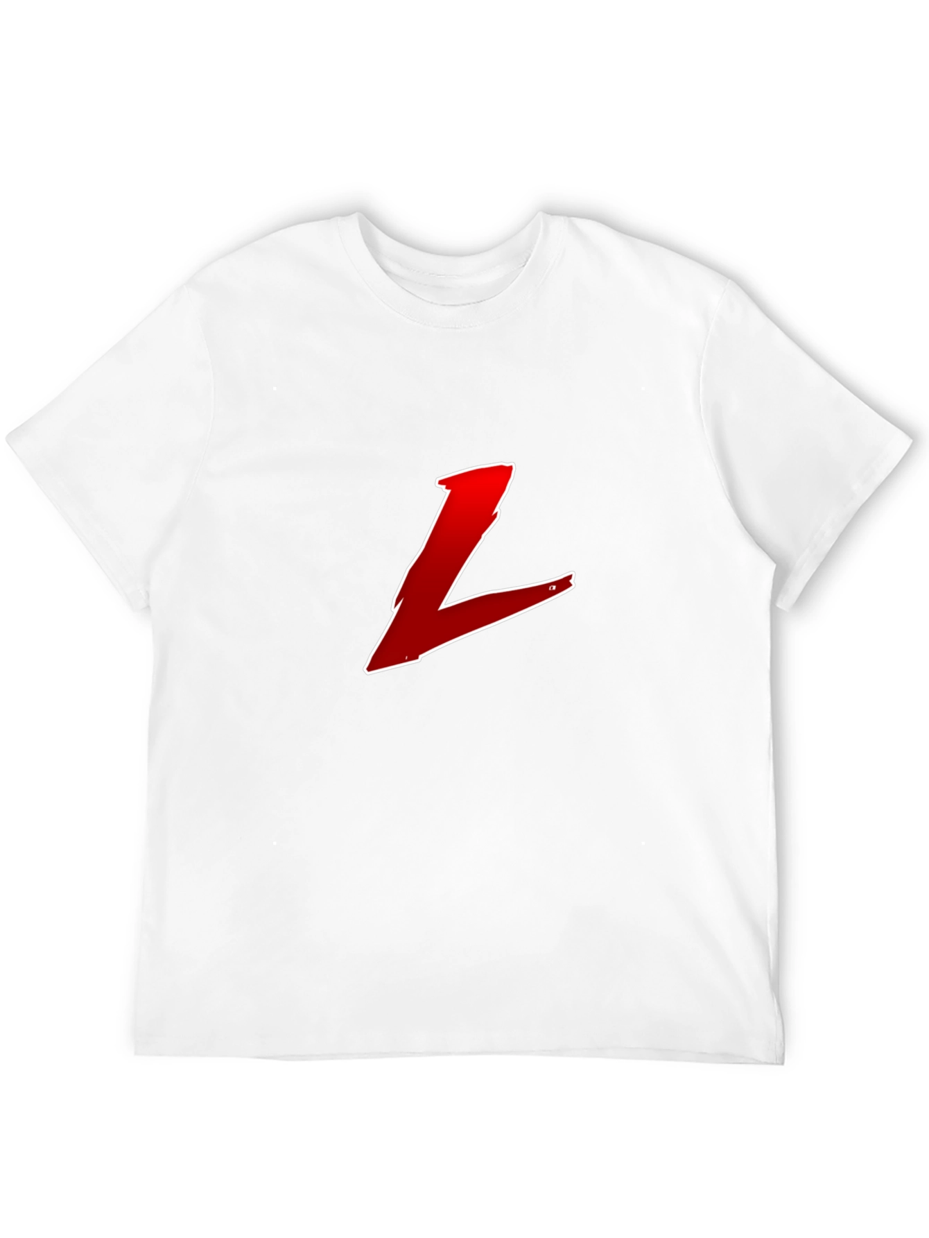 Red L Graphic Black T-Shirt