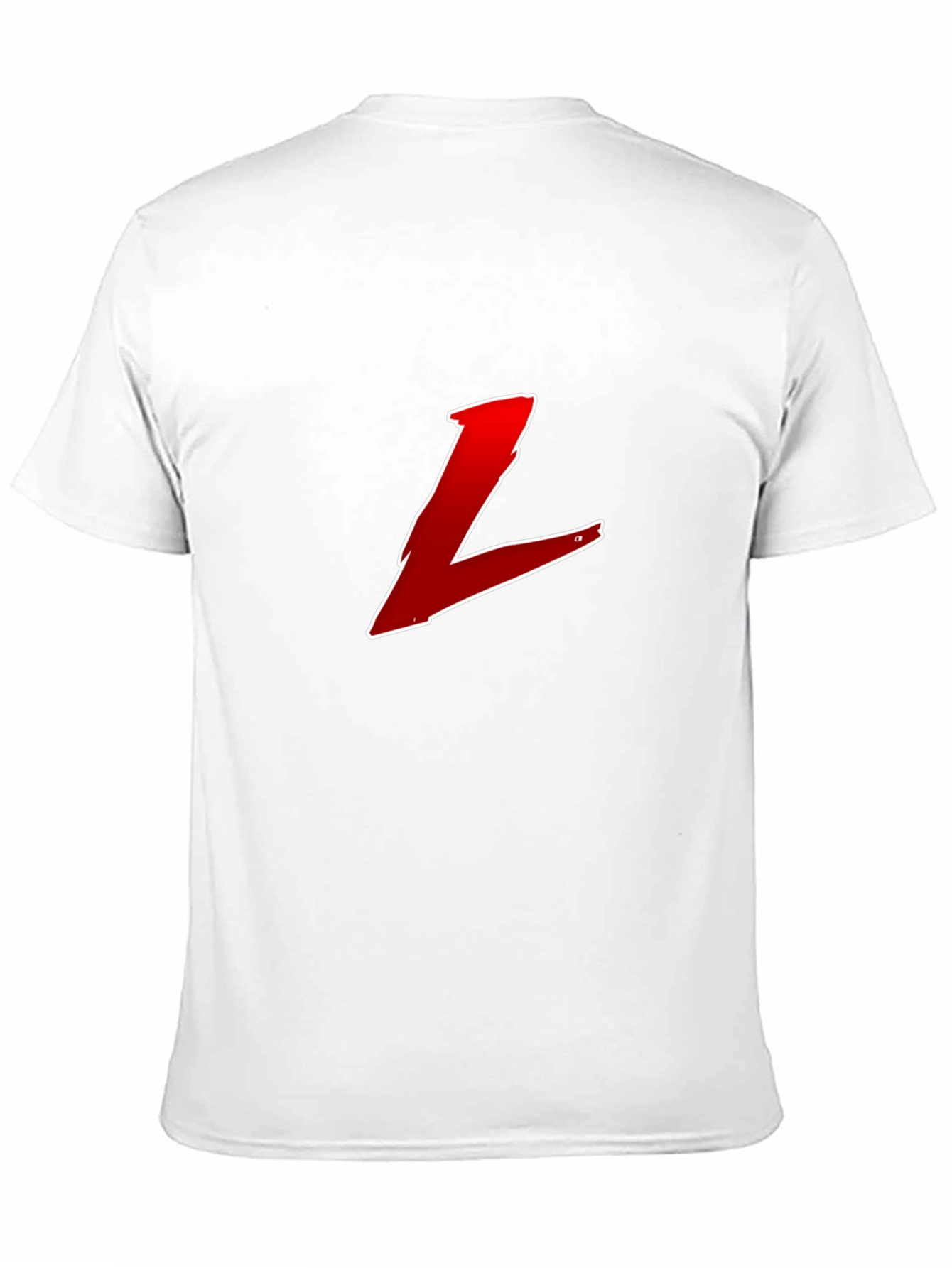 Red L Graphic Black T-Shirt