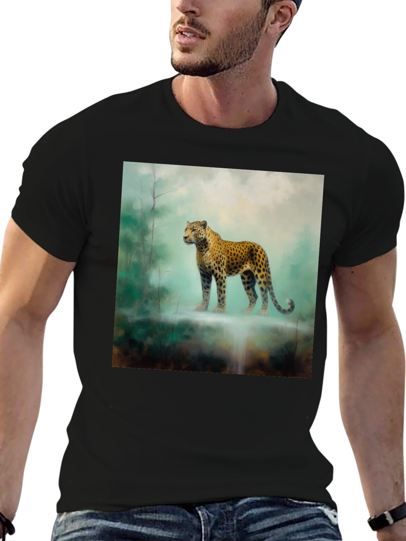 Leopard Print T-Shirt - Wildlife Design