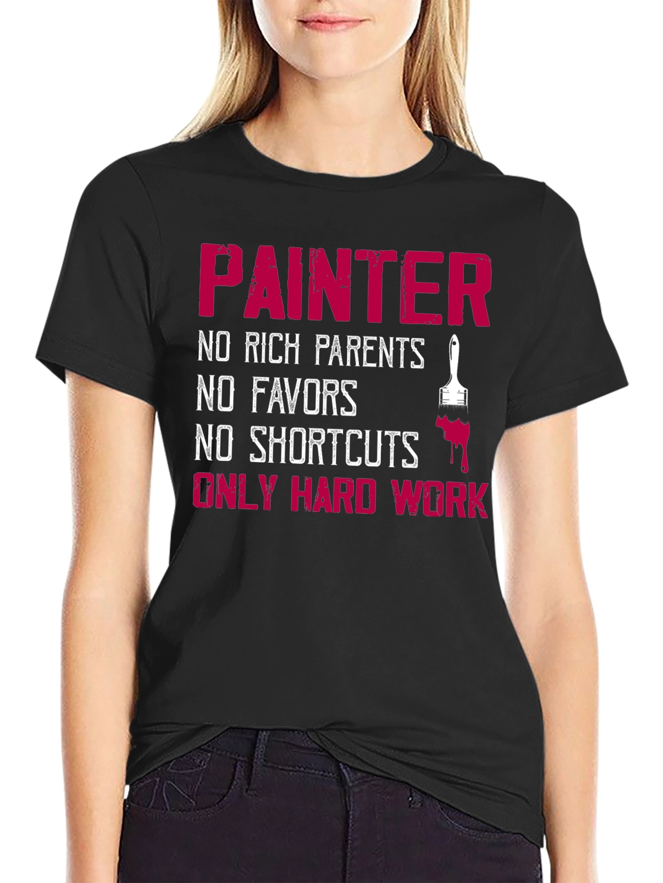 Painter Hard Work Graphic T-Shirt