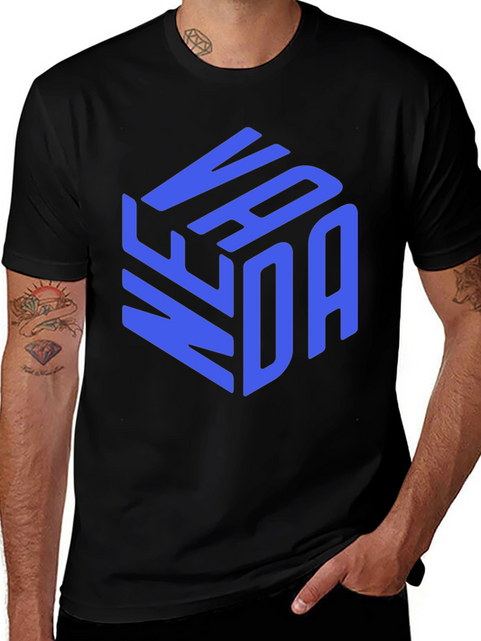 Stylish VANDA Graphic Print Black T-Shirt