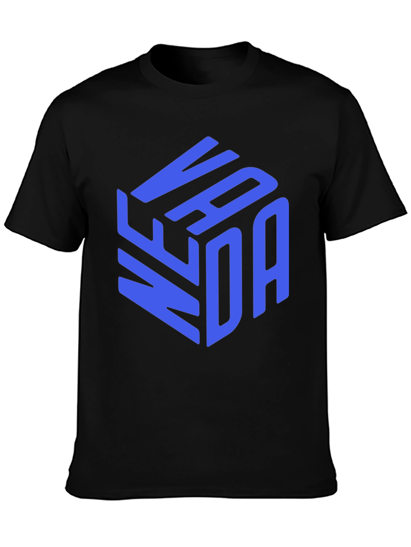 Stylish VANDA Graphic Print Black T-Shirt