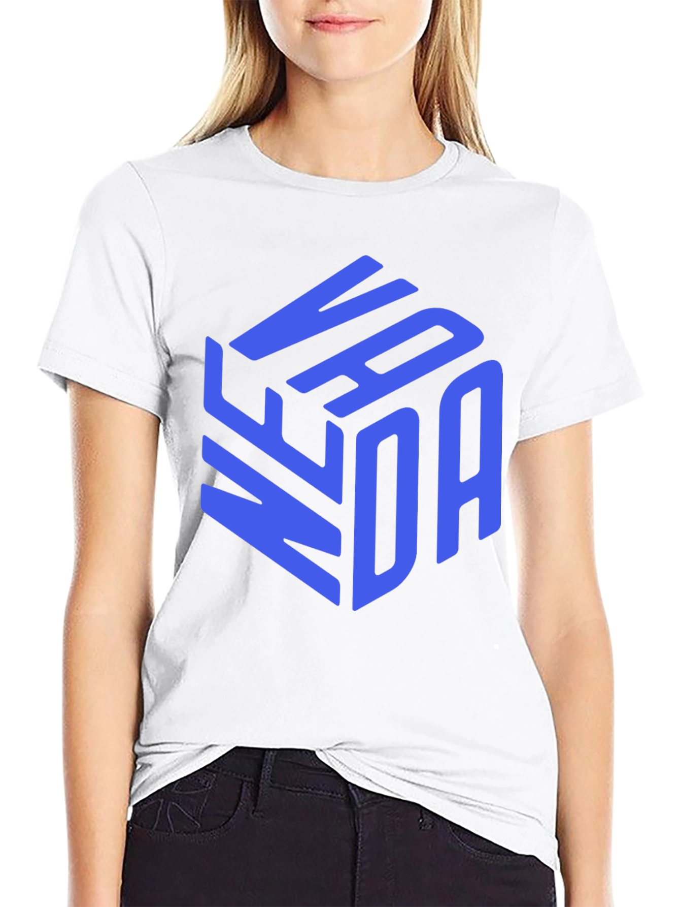 Stylish VANDA Graphic Print Black T-Shirt