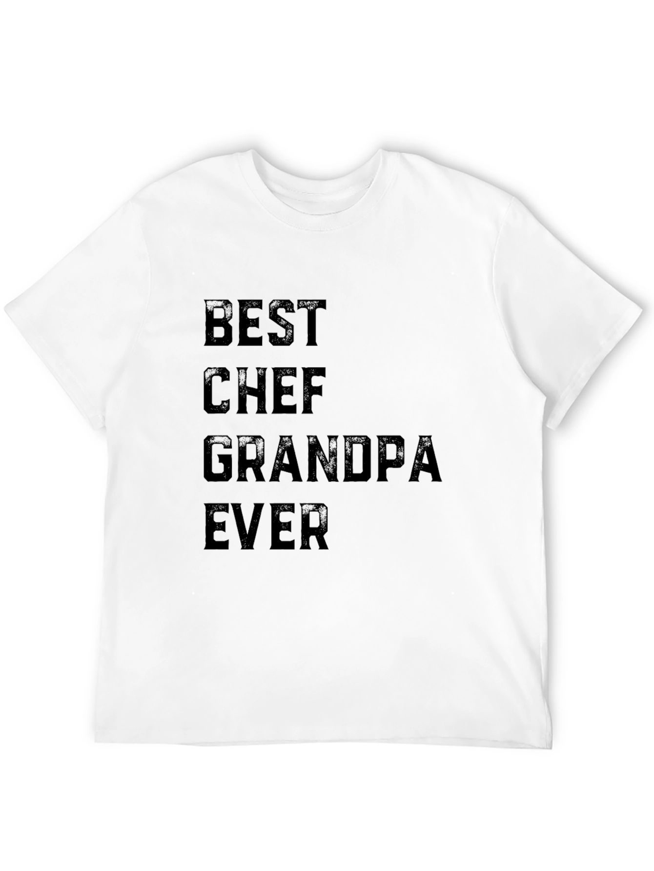 Best Chef Grandpa Ever Black T-Shirt