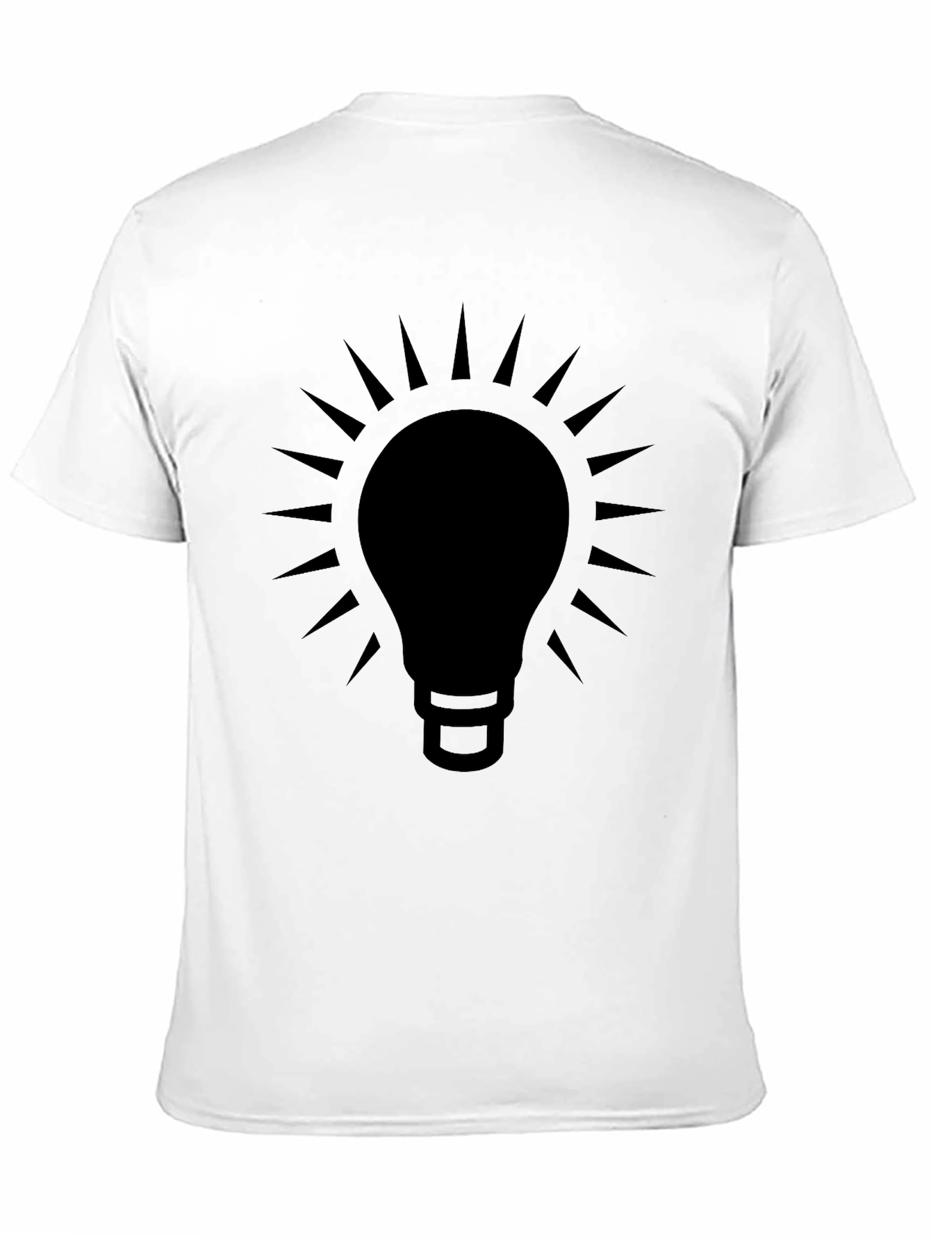 Idea Bulb Graphic Tee - Modern Black T-Shirt