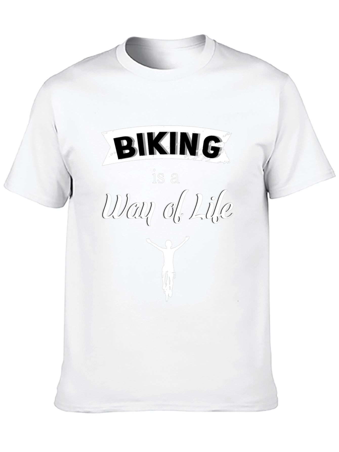 Biking is a Way of Life Black T-Shirt