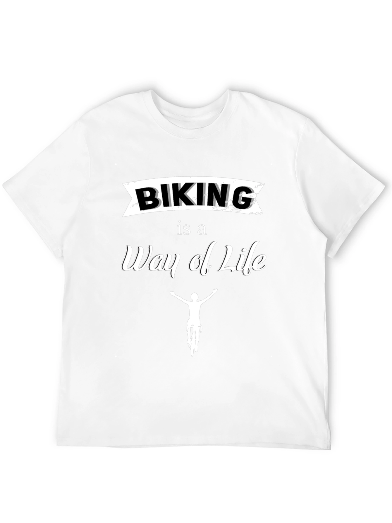 Biking is a Way of Life Black T-Shirt