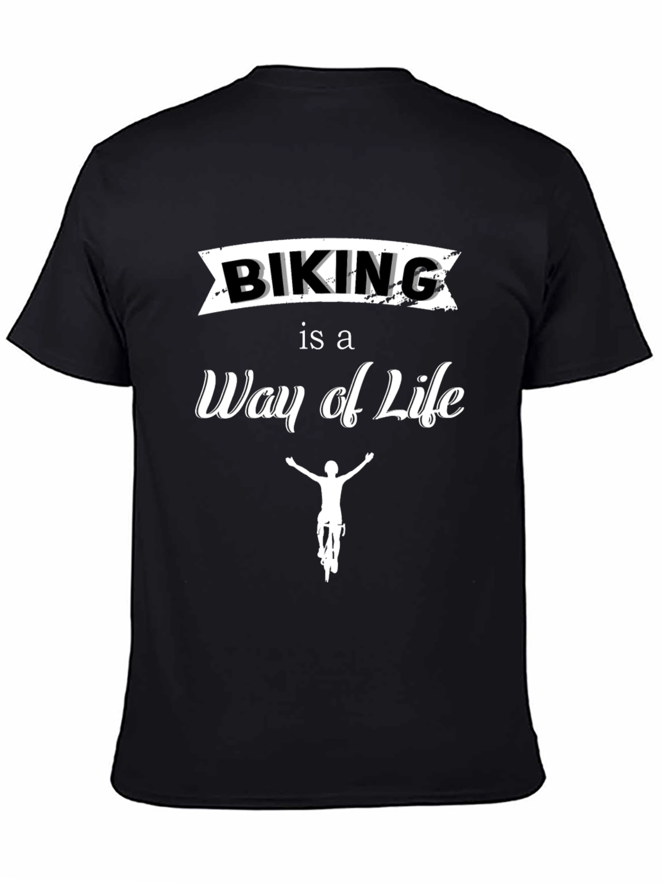 Biking is a Way of Life Black T-Shirt