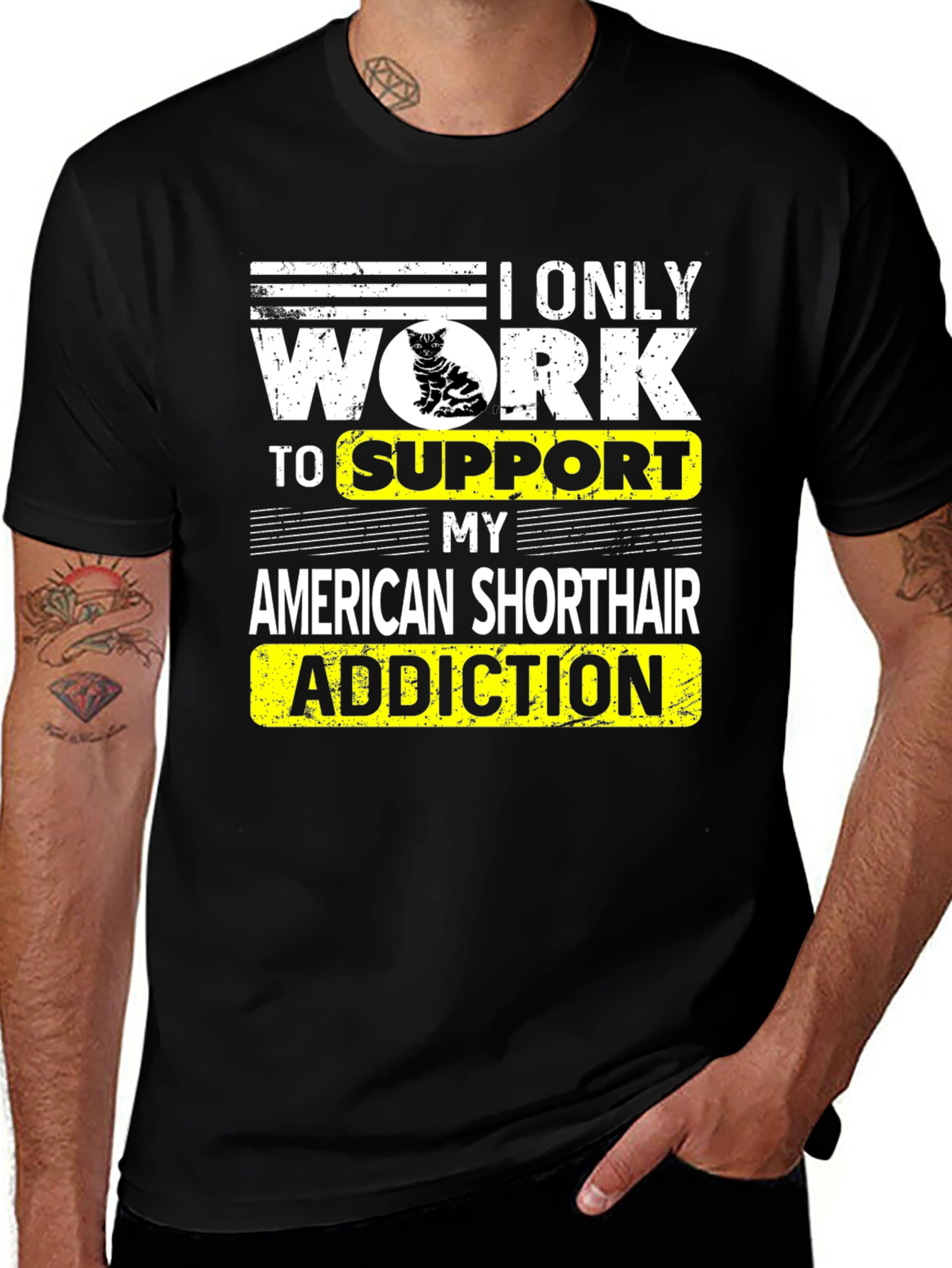 American Shorthair Addiction T-Shirt
