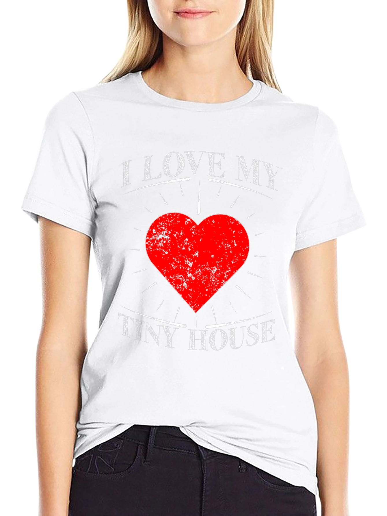 I Love My Tiny House T-Shirt - Heart Graphic