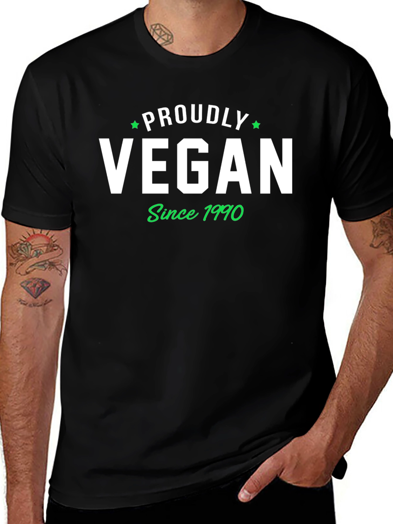 Proudly Vegan Since 1990 Graphic T-Shirt