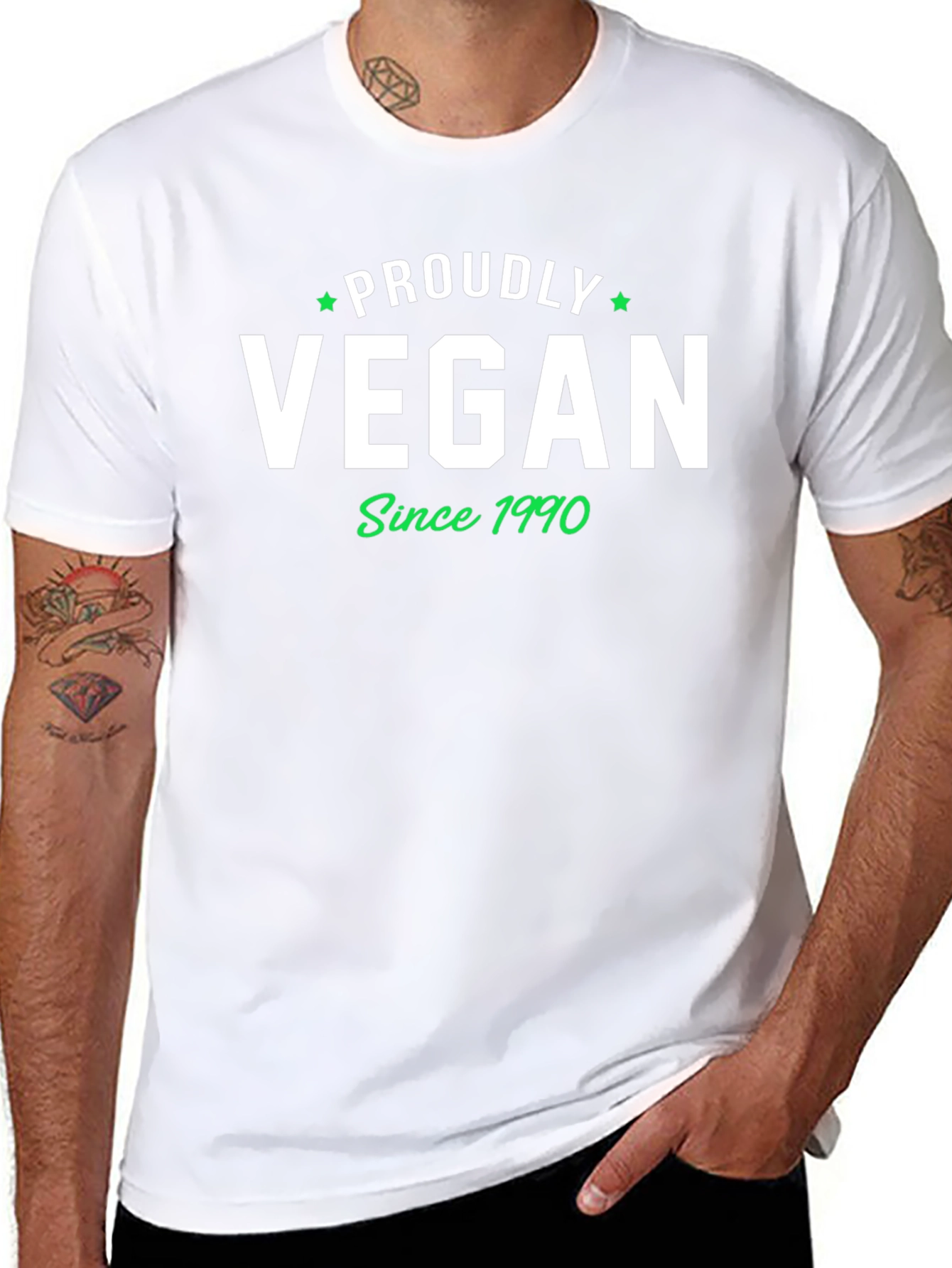 Proudly Vegan Since 1990 Graphic T-Shirt