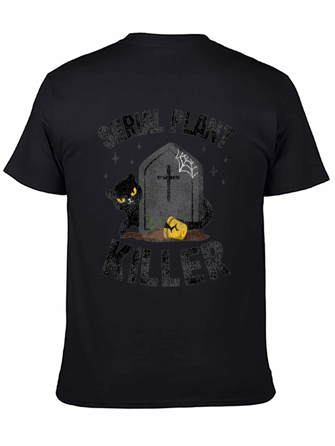 Serial Plant Killer T-Shirt - Halloween Cat Design