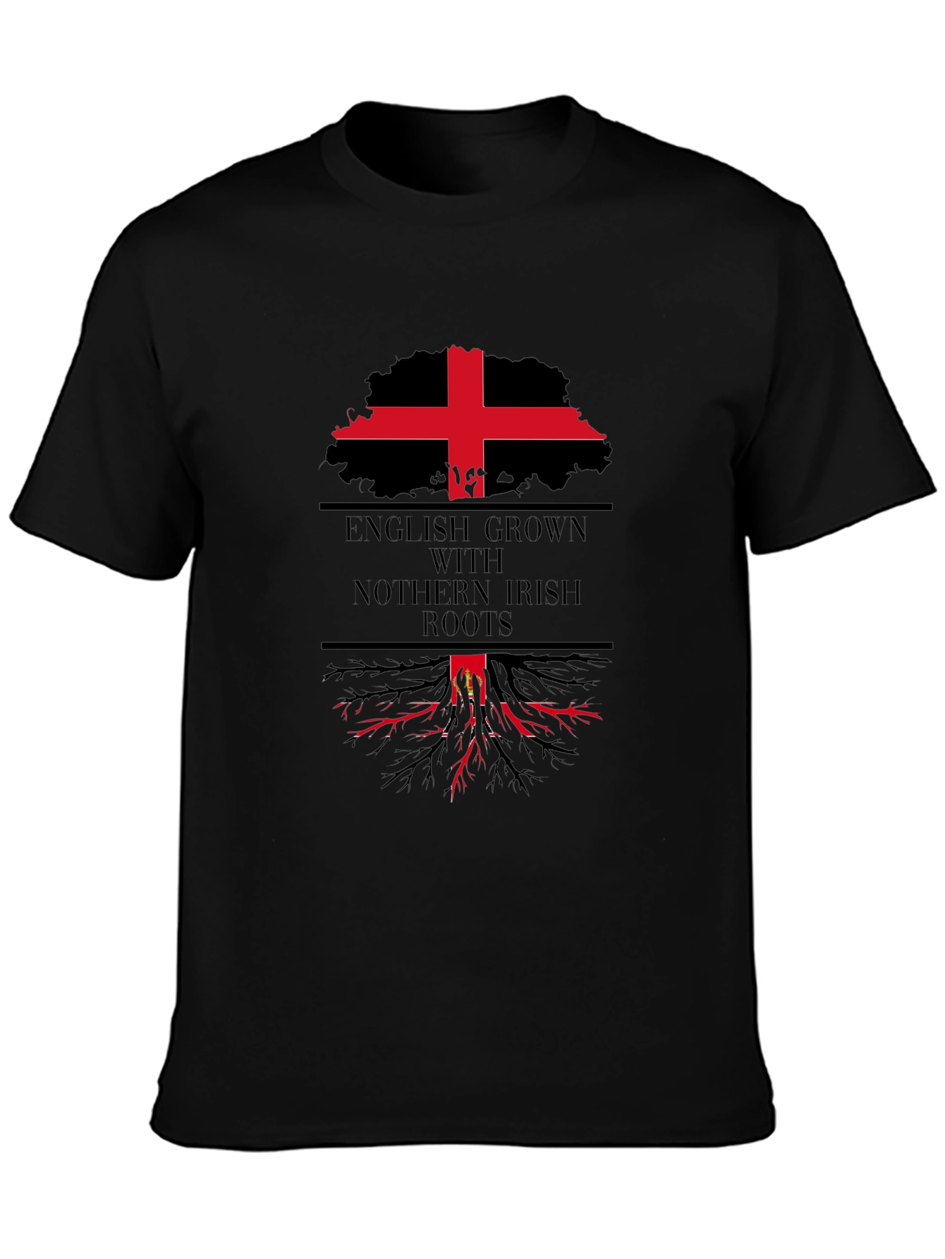 English Grown with Irish Roots T-Shirt
