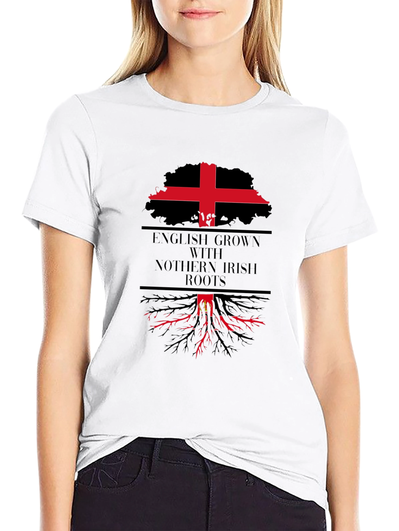 English Grown with Irish Roots T-Shirt