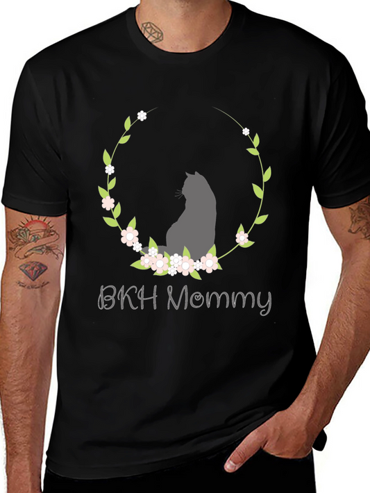 BKH Mommy Cat Floral T-Shirt