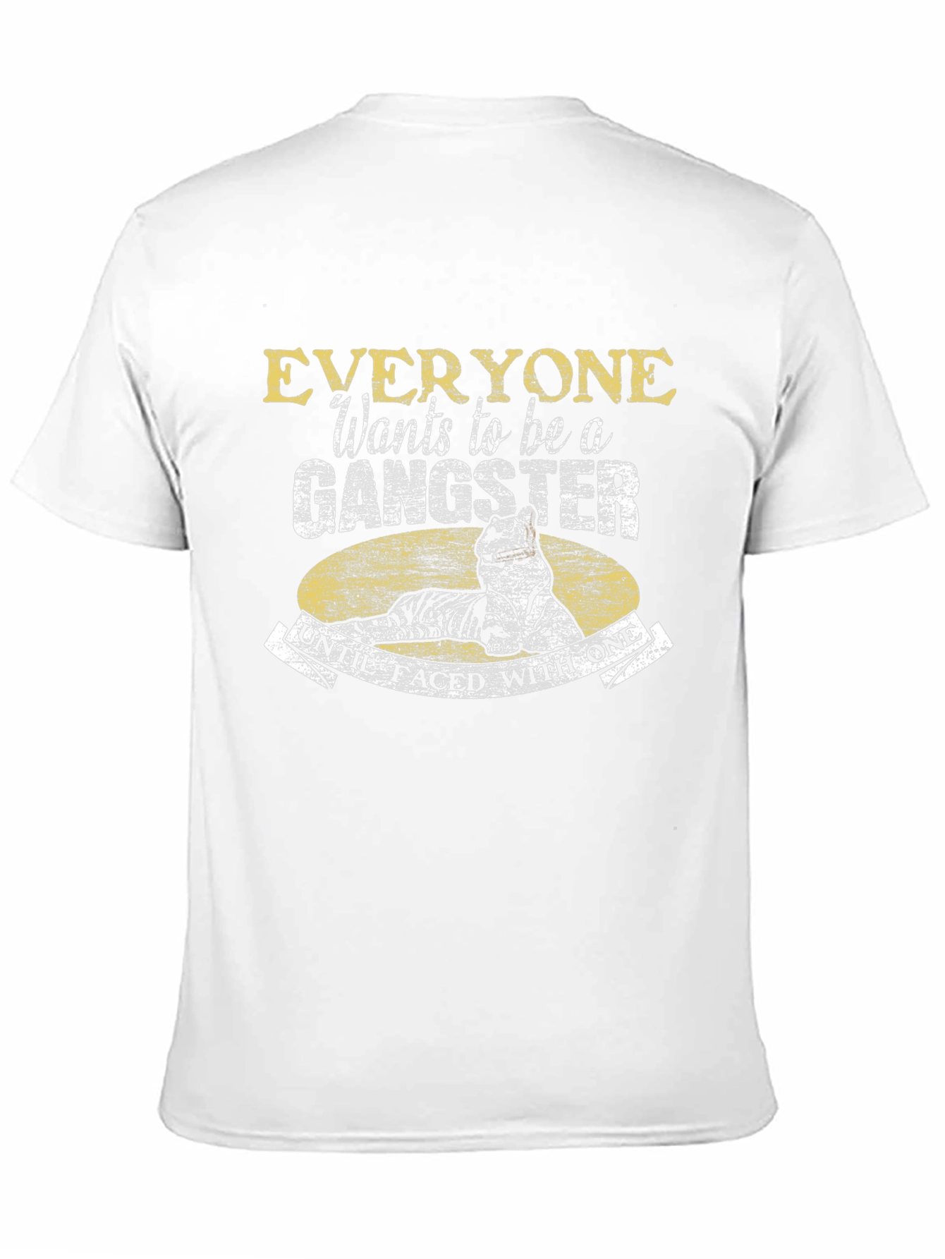 Gangster Cat Graphic T-Shirt