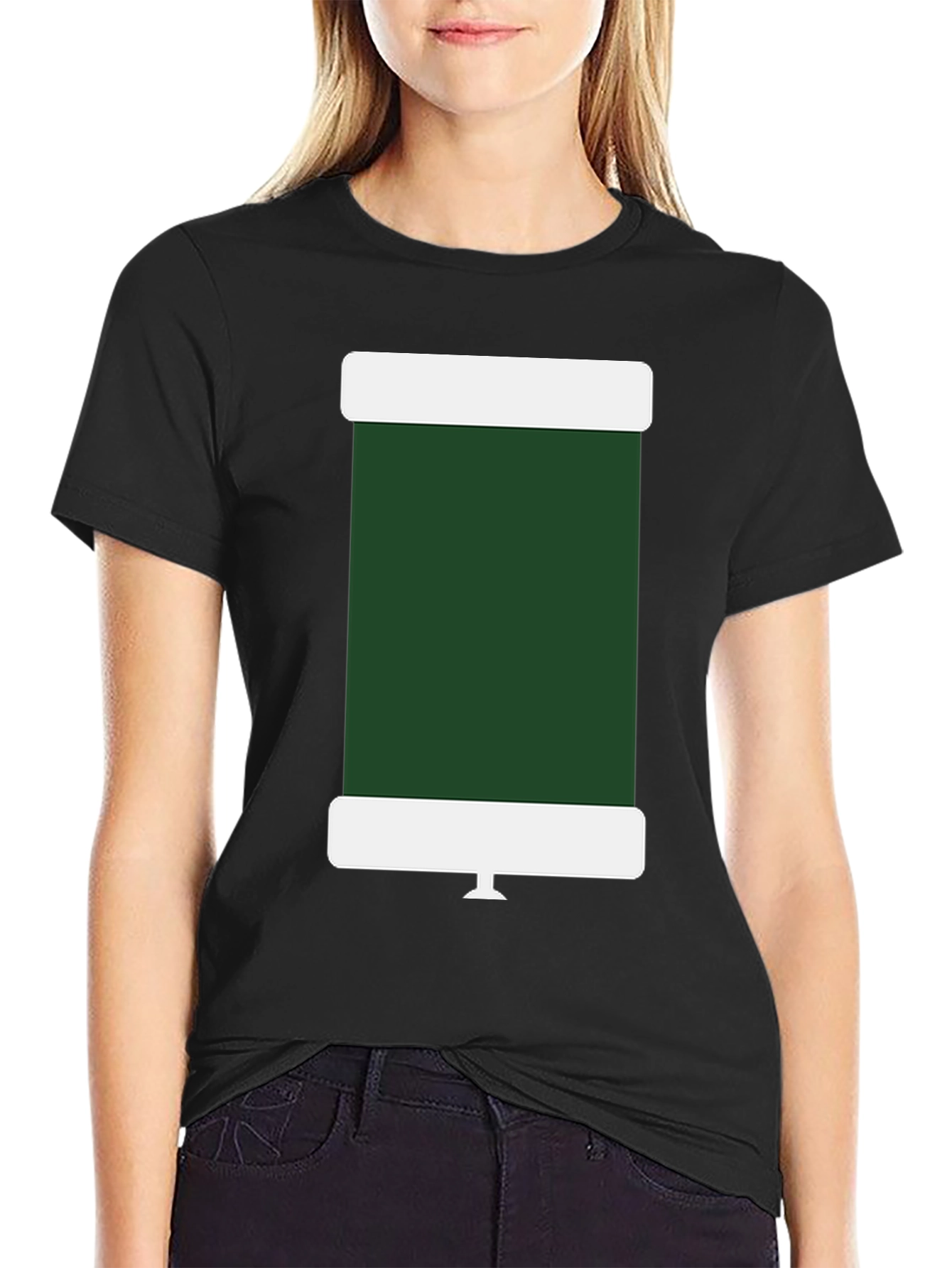 Retro TV Graphic Tee - Black Short Sleeve