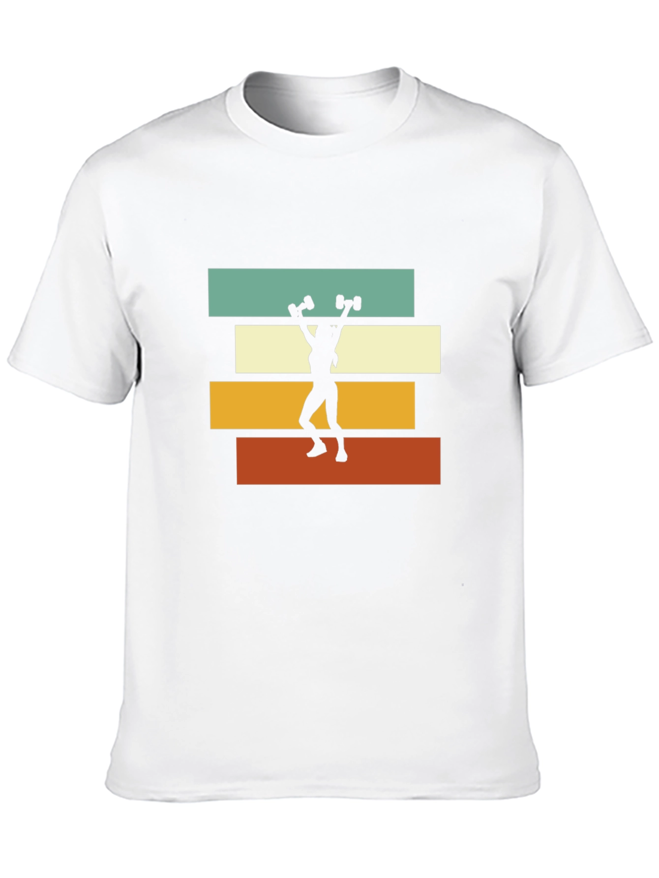 Retro Workout T-Shirt - Female Lifter Design