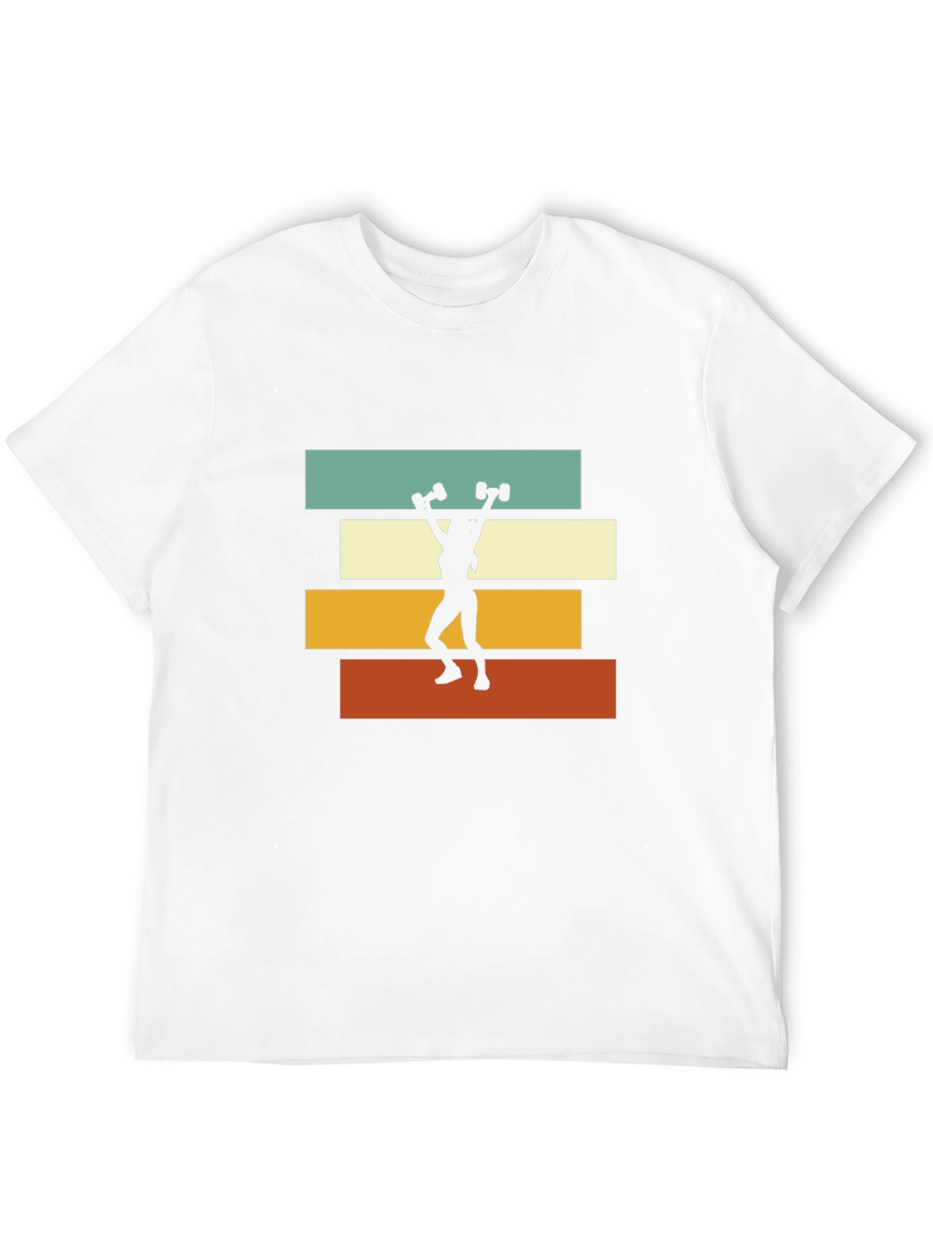 Retro Workout T-Shirt - Female Lifter Design