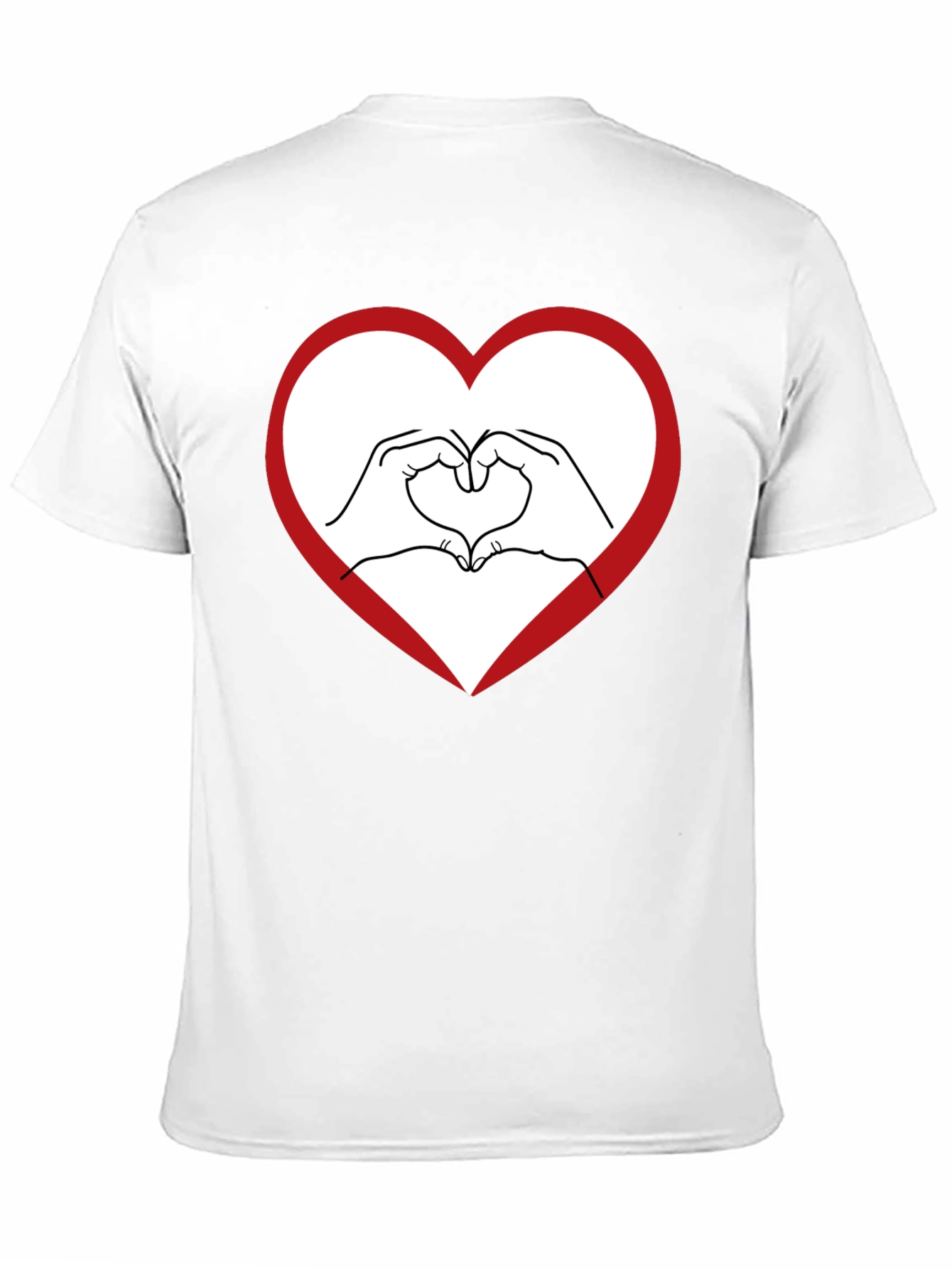 Heart Hands Graphic Tee - Express Your Love