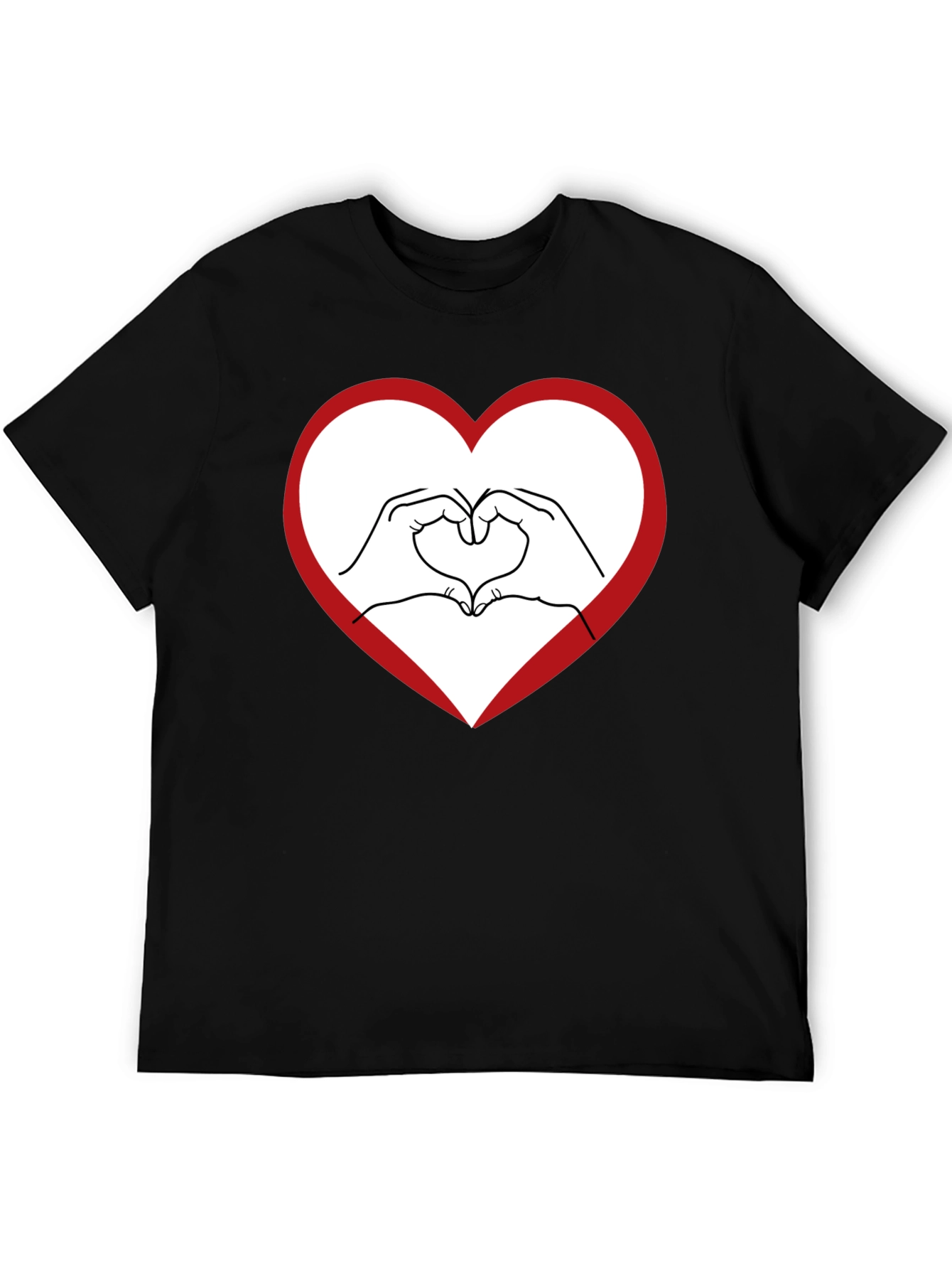 Heart Hands Graphic Tee - Express Your Love