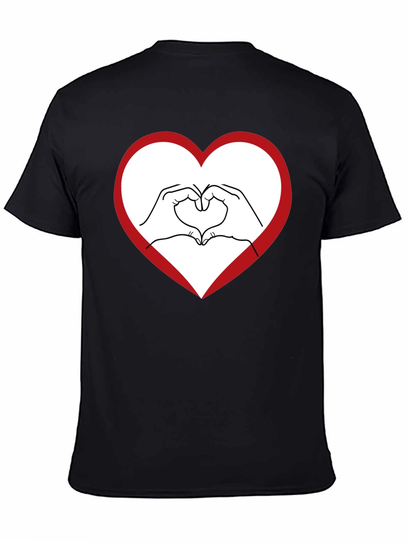 Heart Hands Graphic Tee - Express Your Love