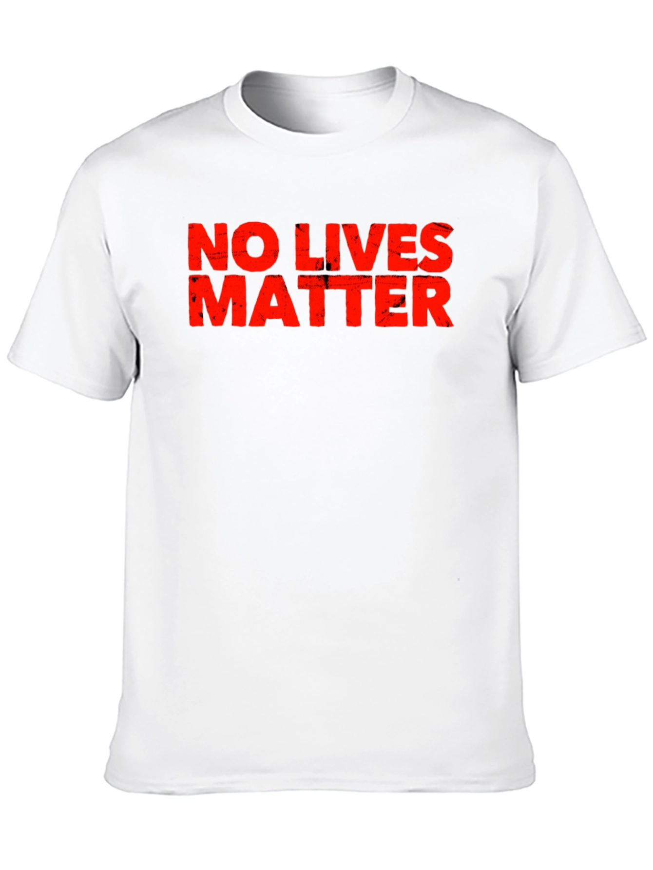 Distressed No Lives Matter Black T-Shirt