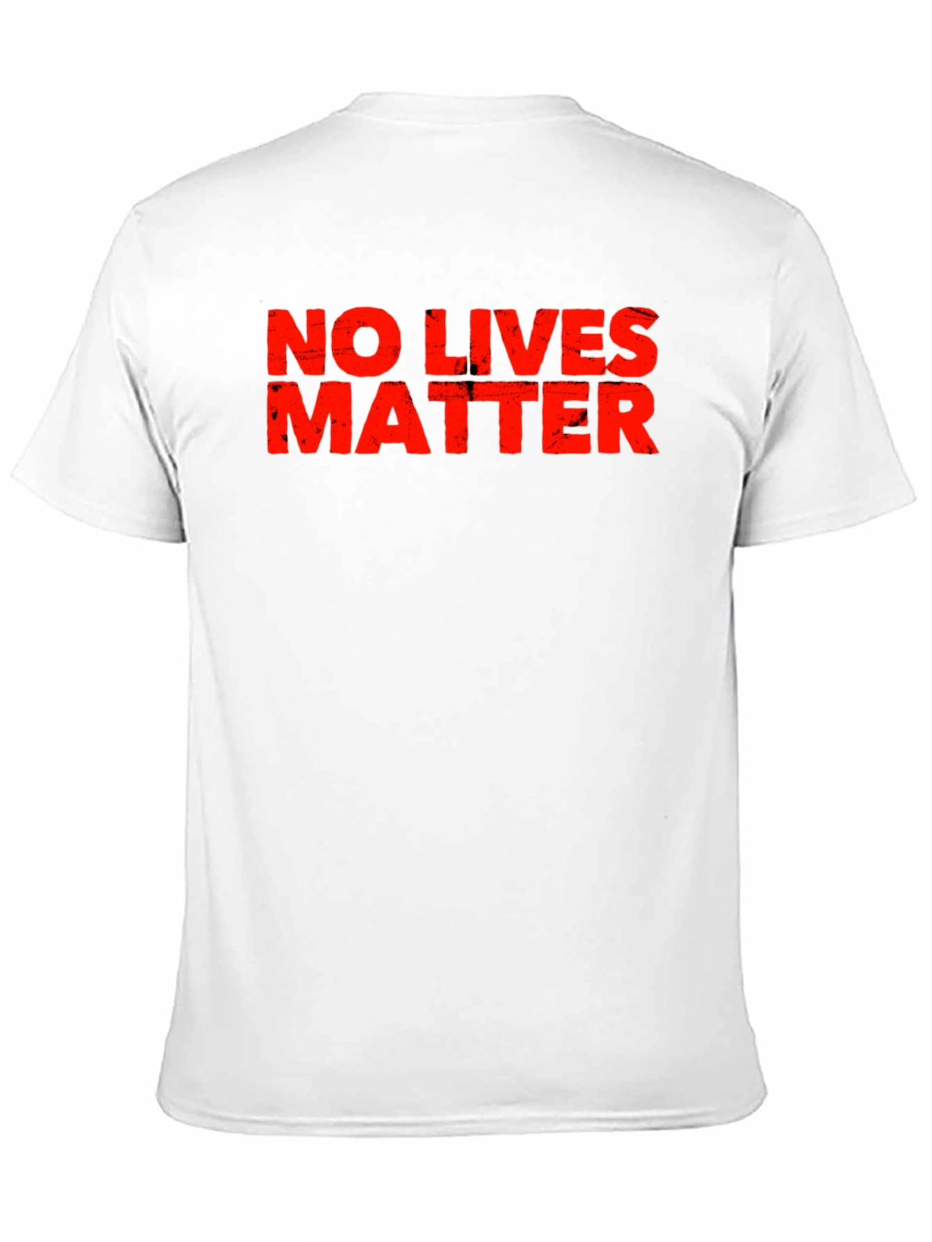 Distressed No Lives Matter Black T-Shirt