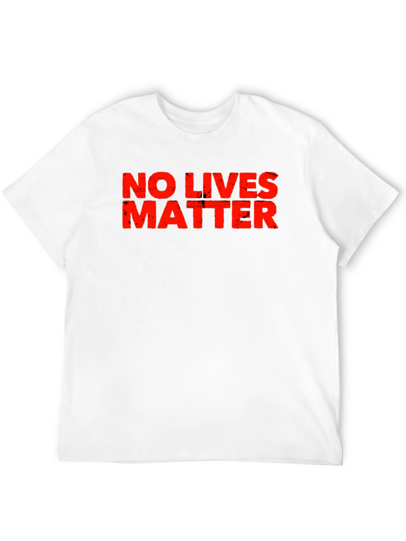 Distressed No Lives Matter Black T-Shirt
