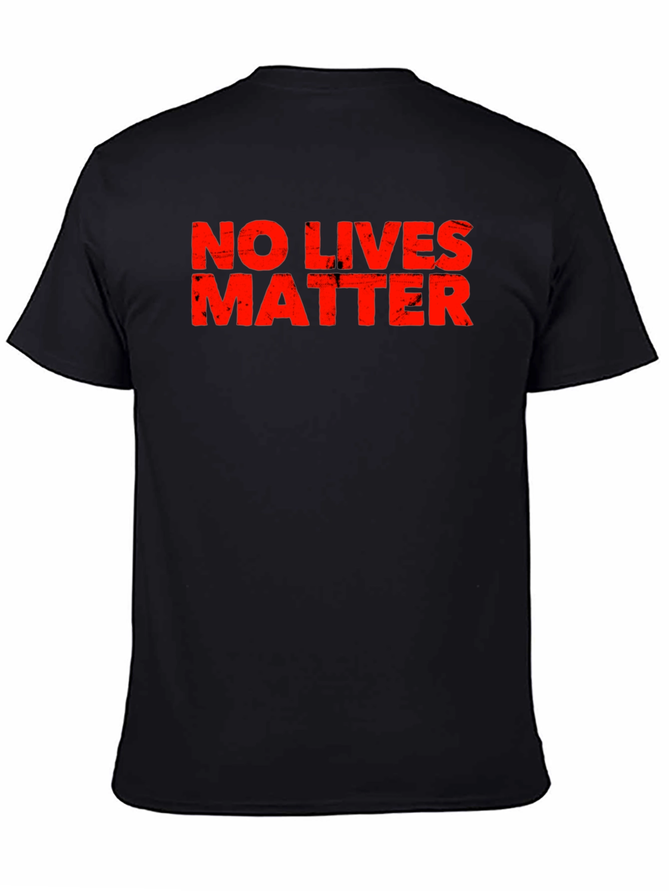Distressed No Lives Matter Black T-Shirt