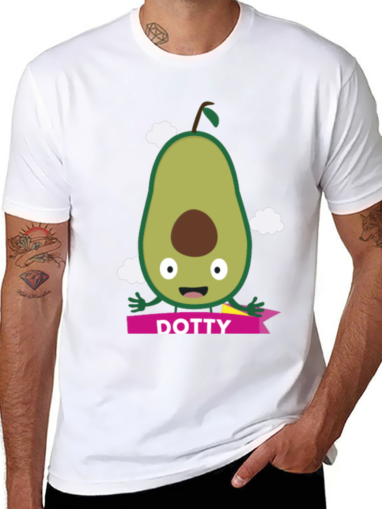 Funny Avocado Dotty T-Shirt