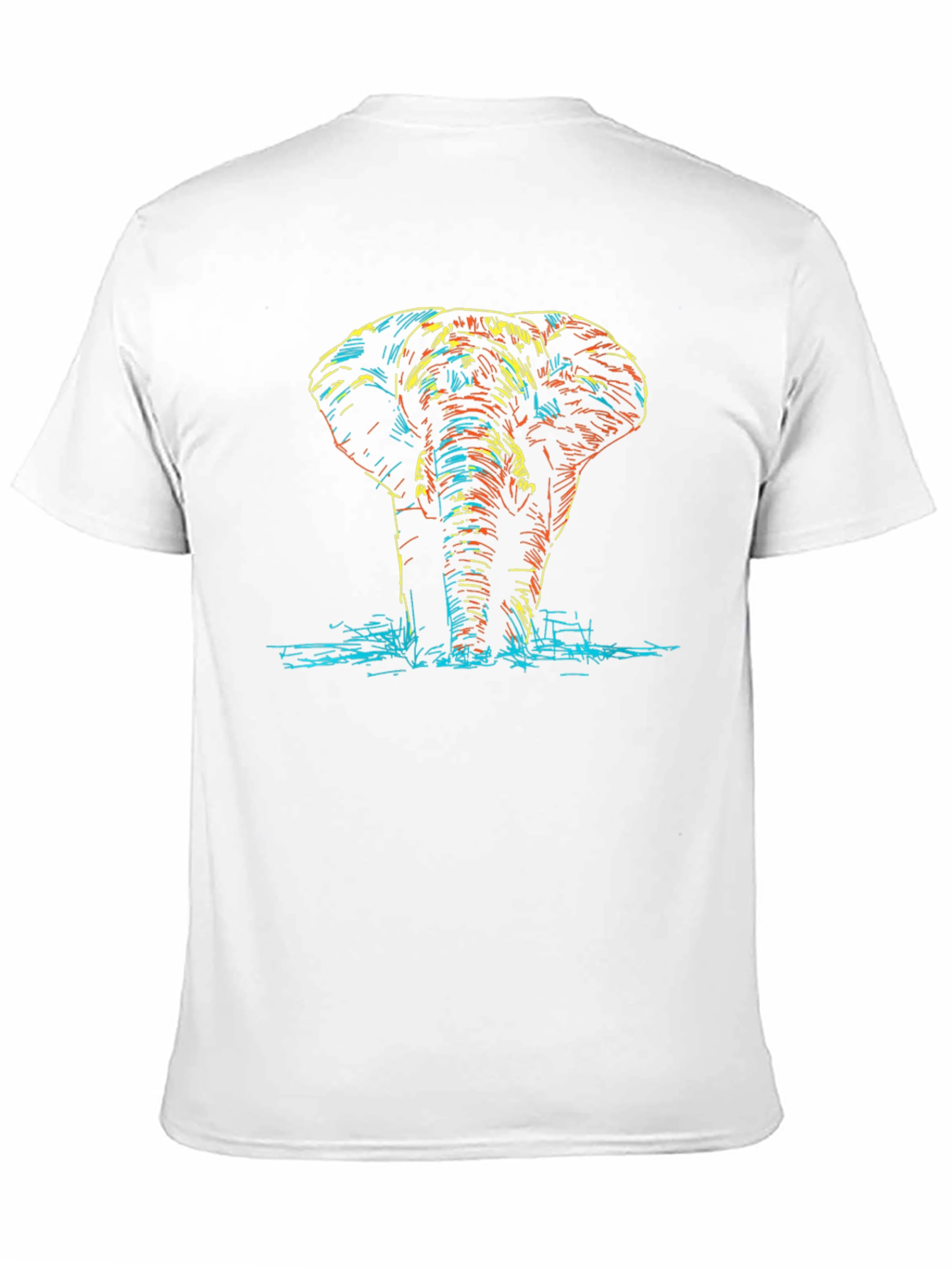 Elephant Graphic Black T-Shirt