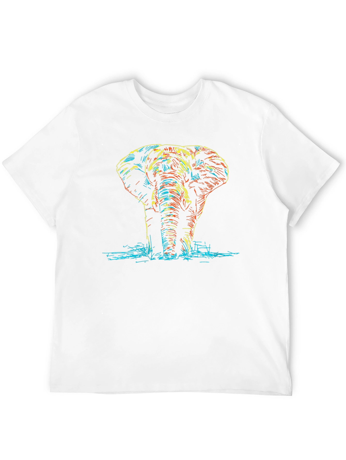 Elephant Graphic Black T-Shirt