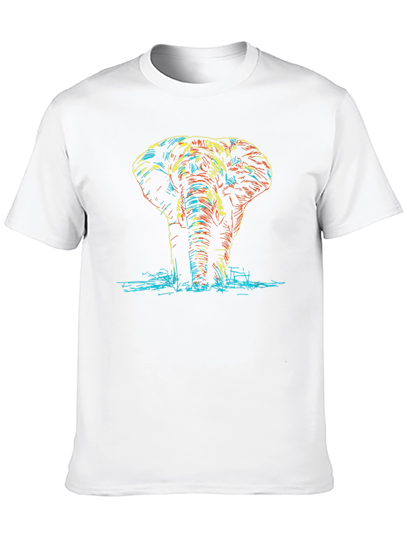 Elephant Graphic Black T-Shirt