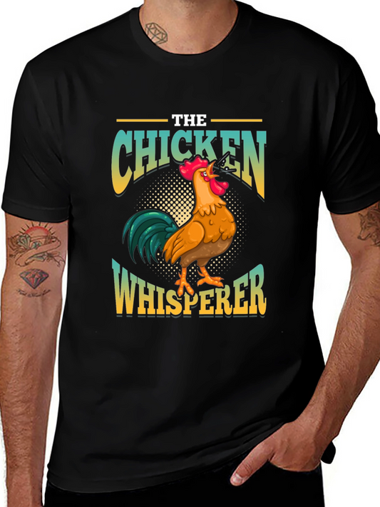 Chicken Whisperer Graphic T-Shirt - Farm Animal Lover Tee
