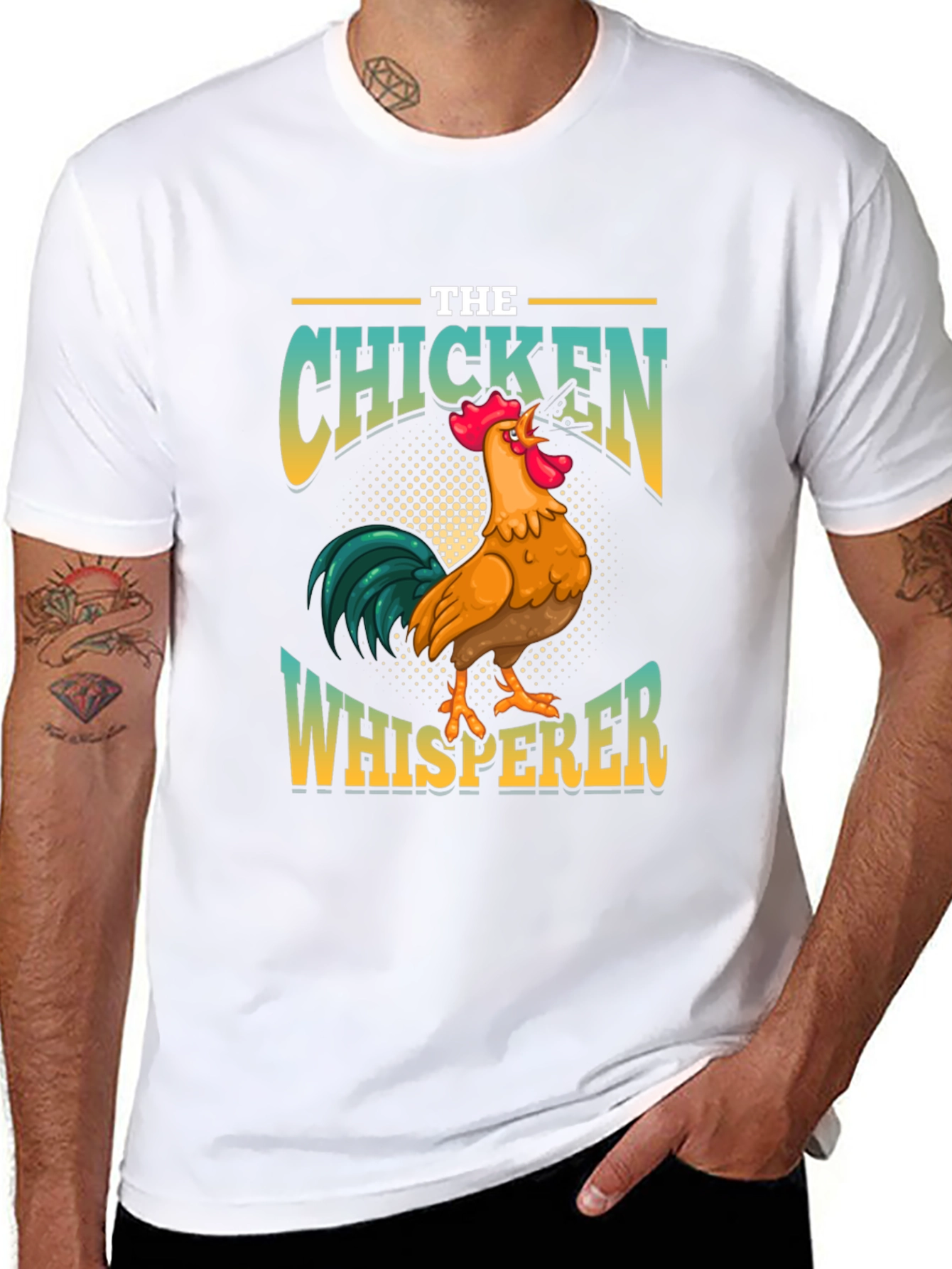 Chicken Whisperer Graphic T-Shirt - Farm Animal Lover Tee
