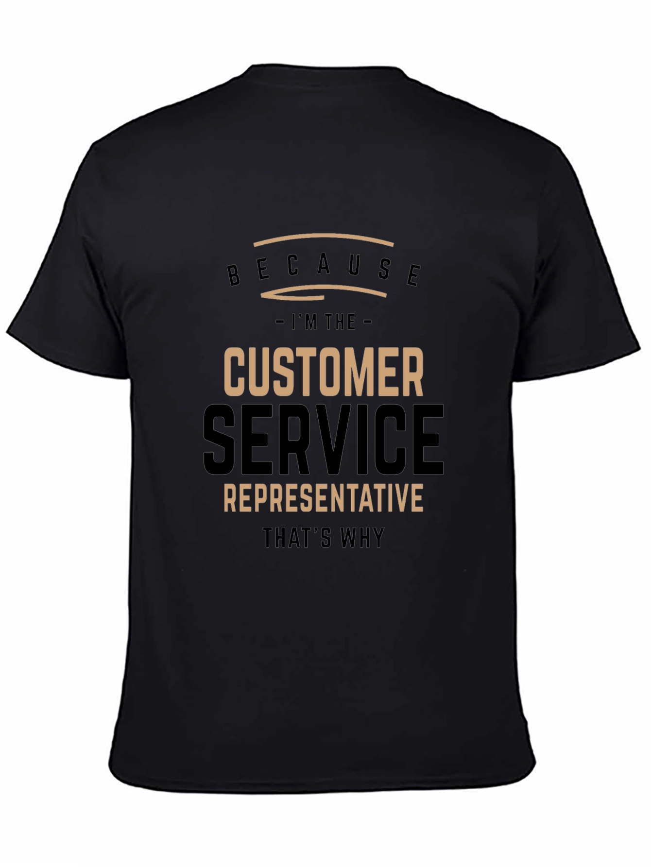 Customer Service Representative Black T-Shirt