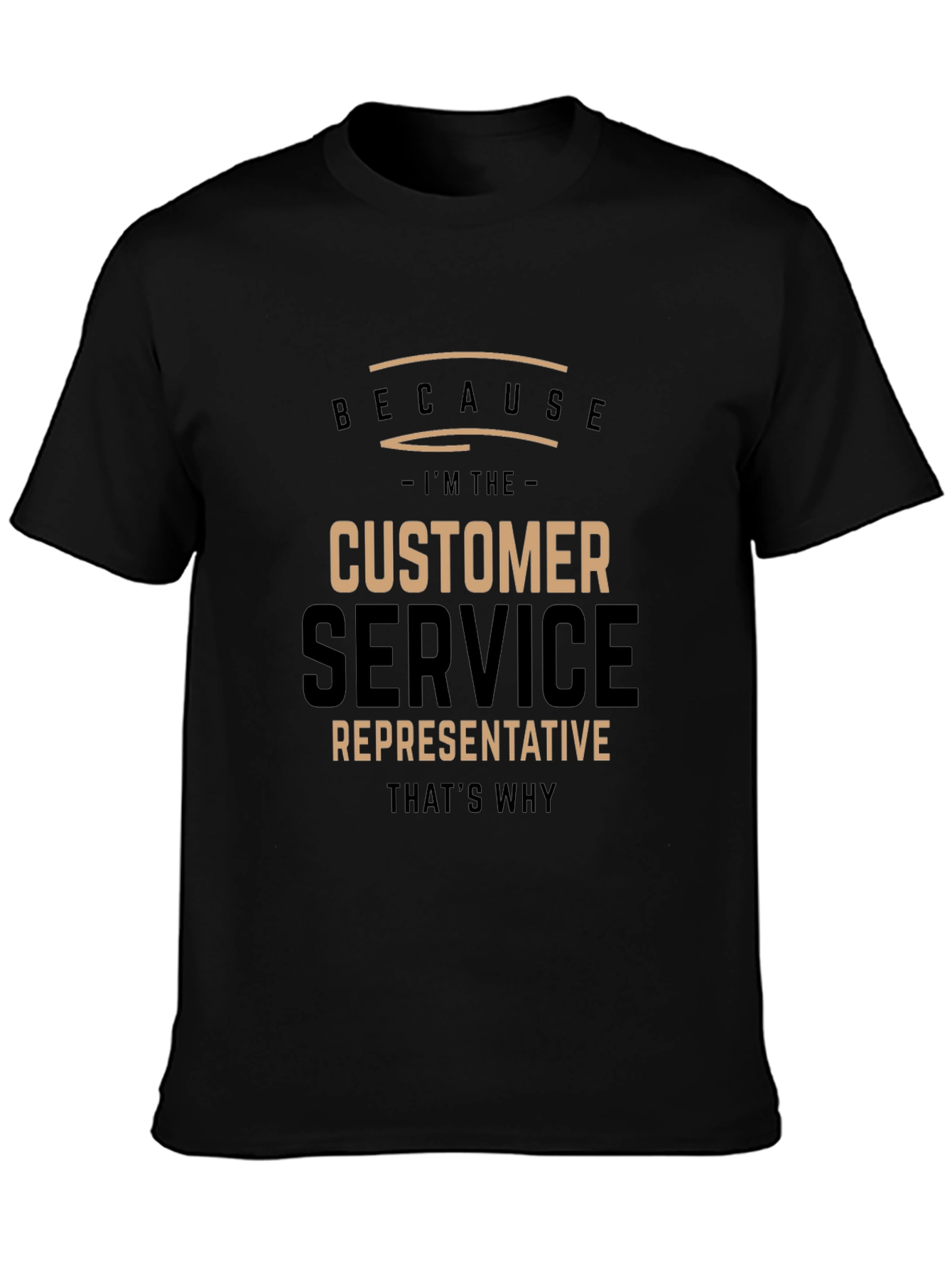 Customer Service Representative Black T-Shirt